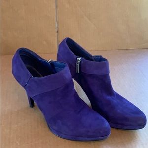 Bandolino - Blue Suede Booties - Size 10M